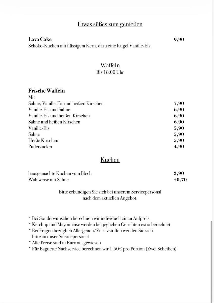 Speisekarte photo 1