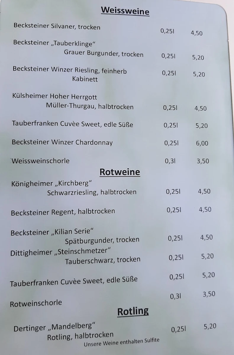 Speisekarte photo 2