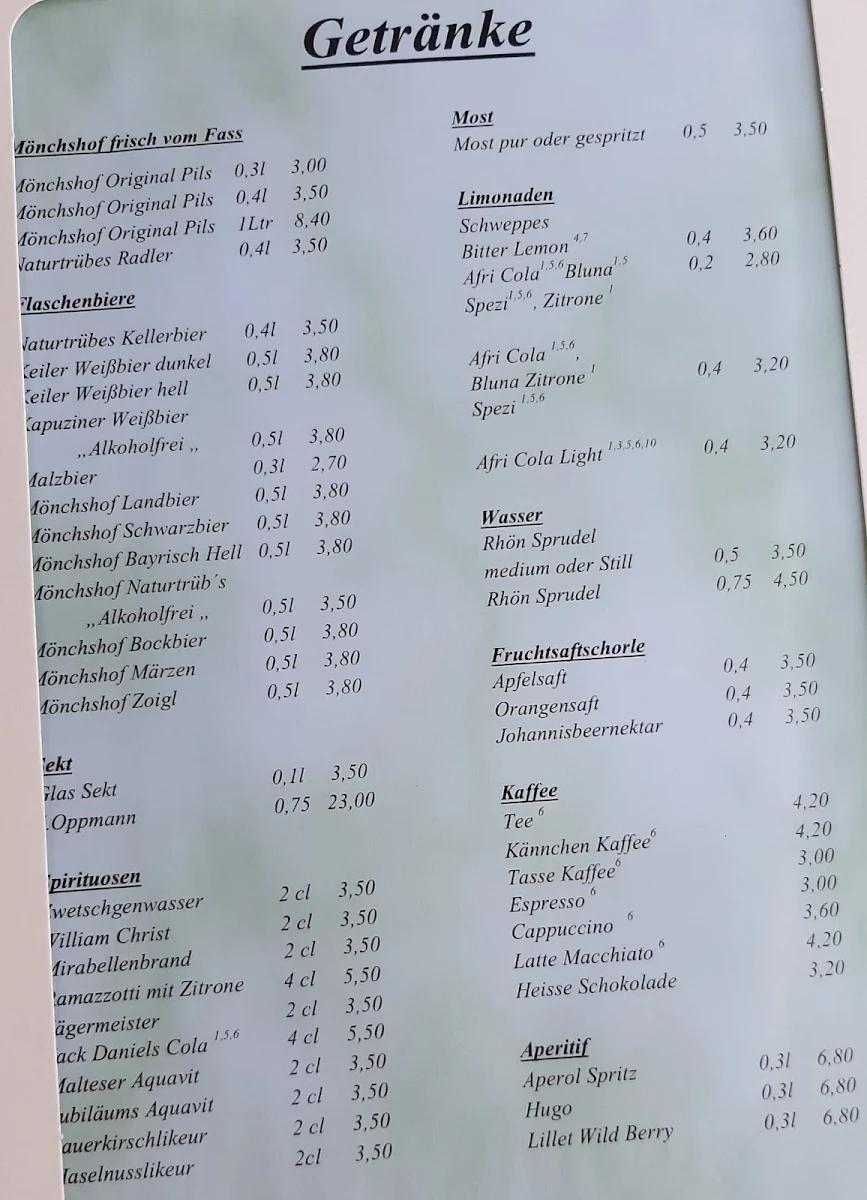 Speisekarte photo 8