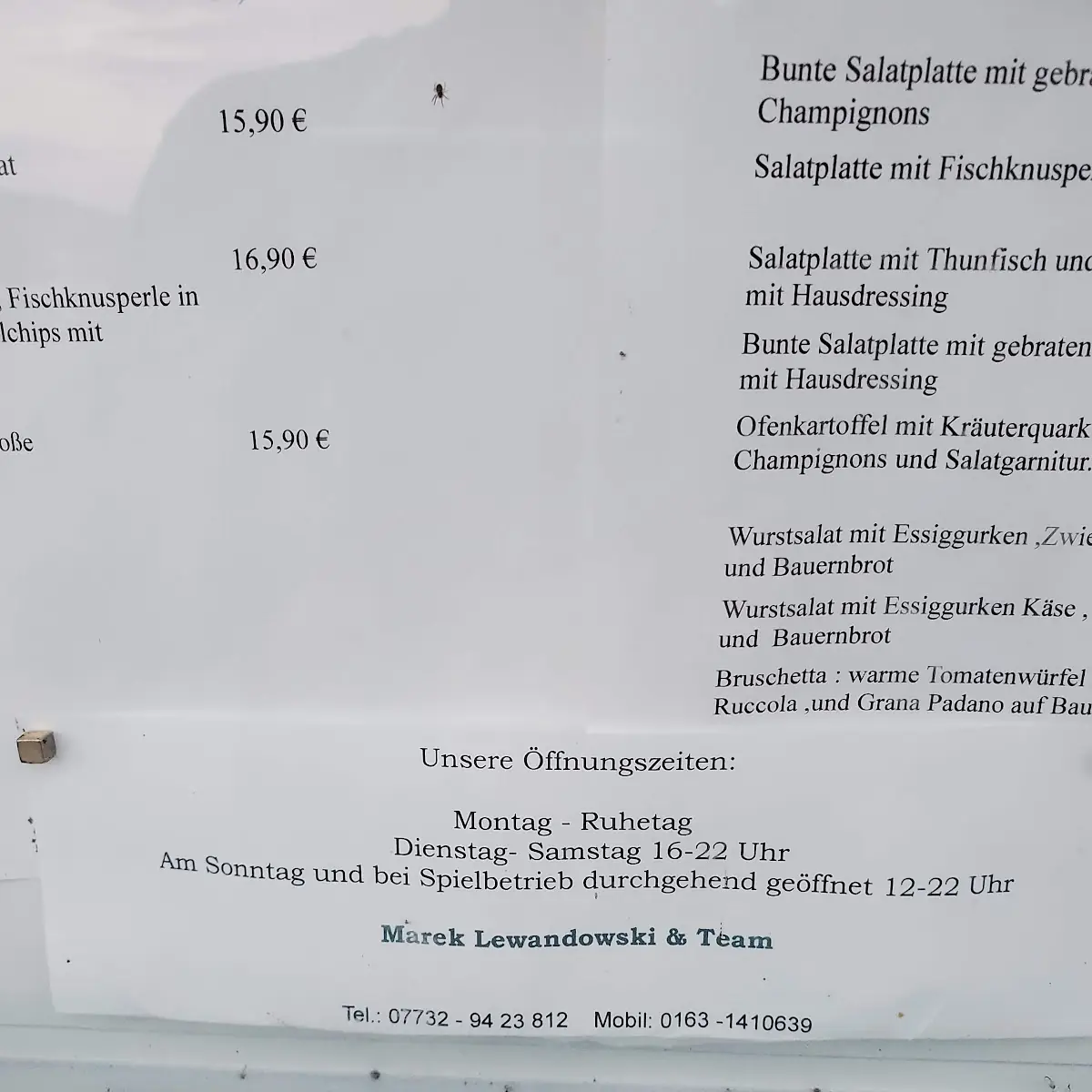 Speisekarte photo 5