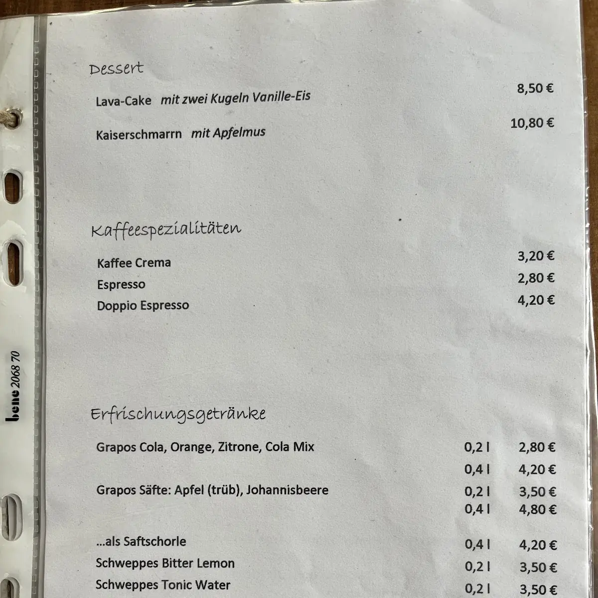 Speisekarte photo 4