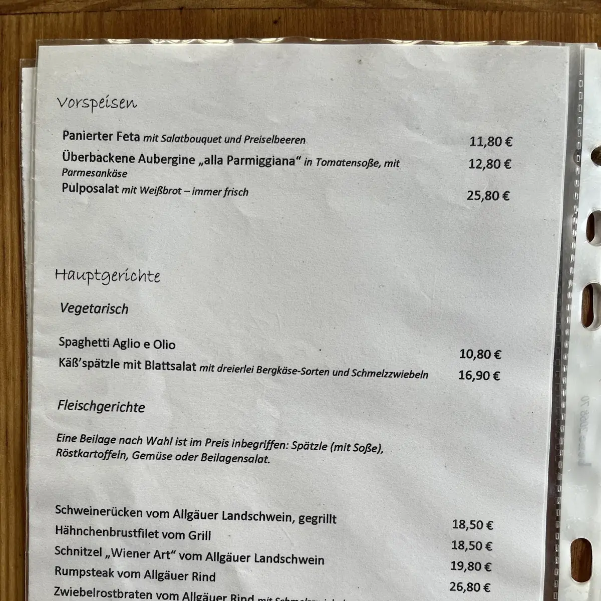 Speisekarte photo 6