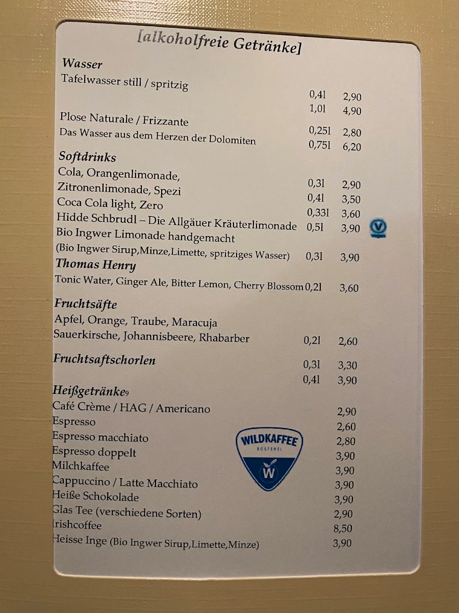 Speisekarte photo 2