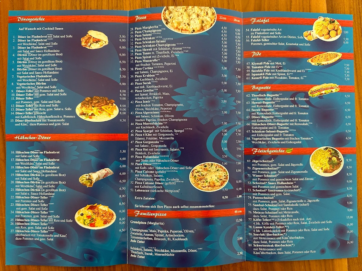 Speisekarte, Bistro Izmir Inh. Yildirim Duygu