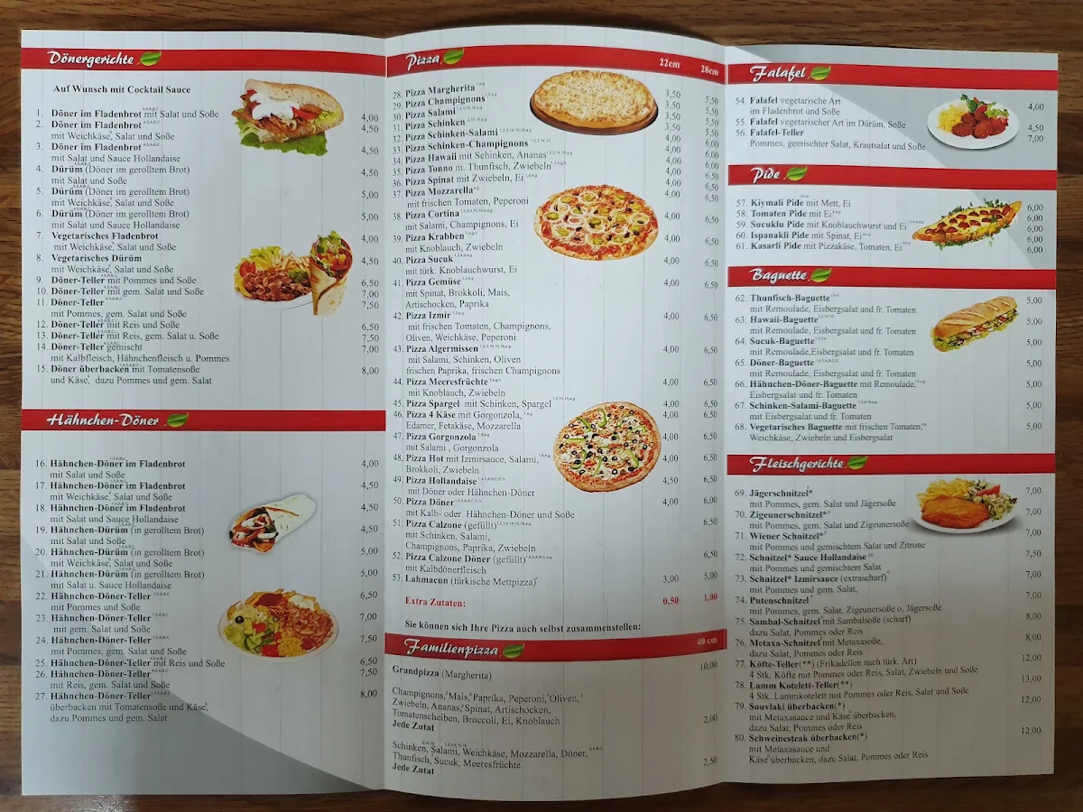 Speisekarte, Bistro Izmir Inh. Yildirim Duygu