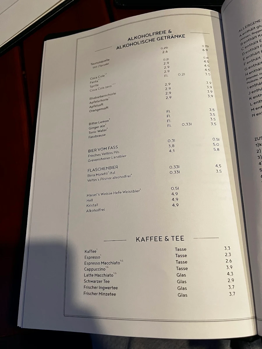 Speisekarte photo 1
