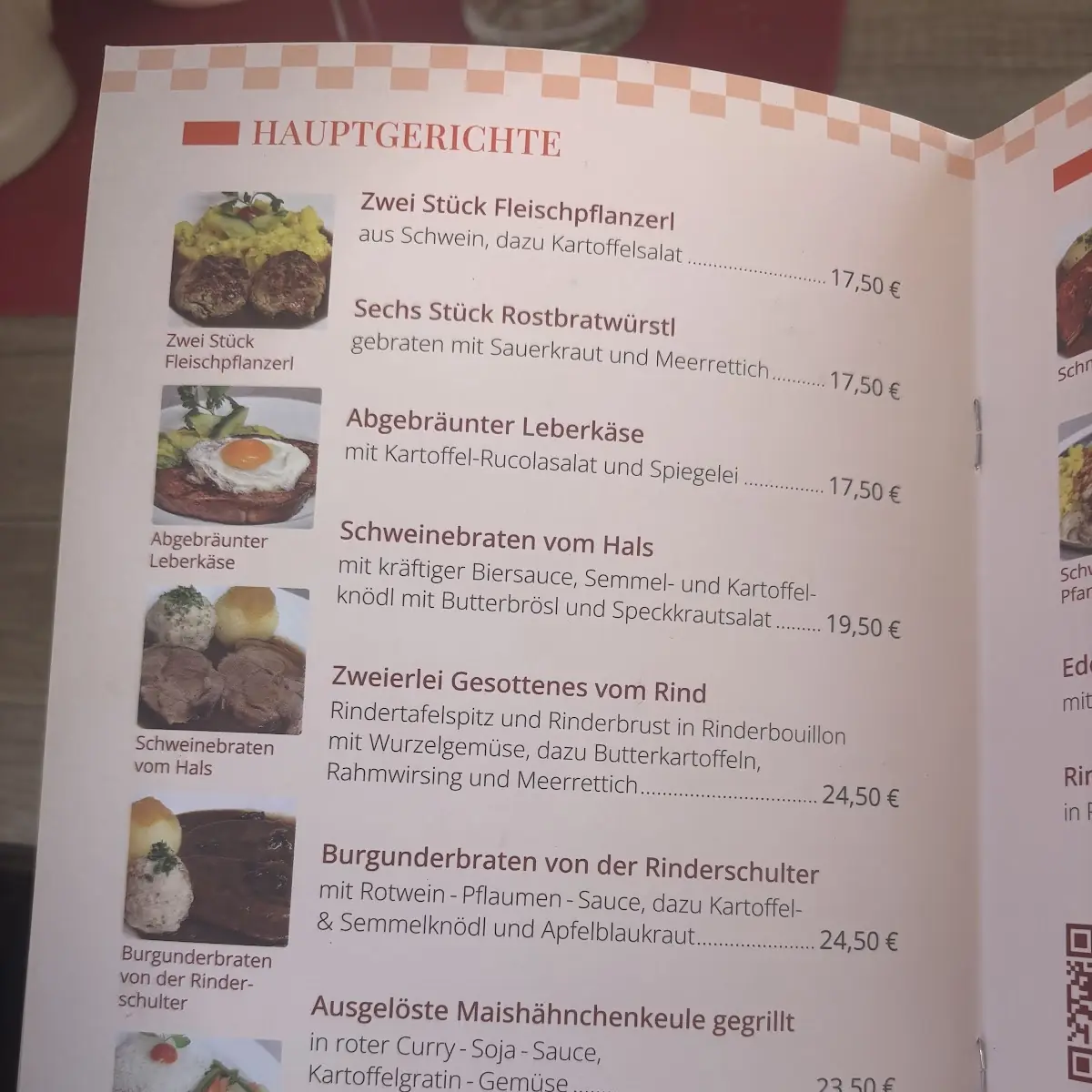 Speisekarte photo 2