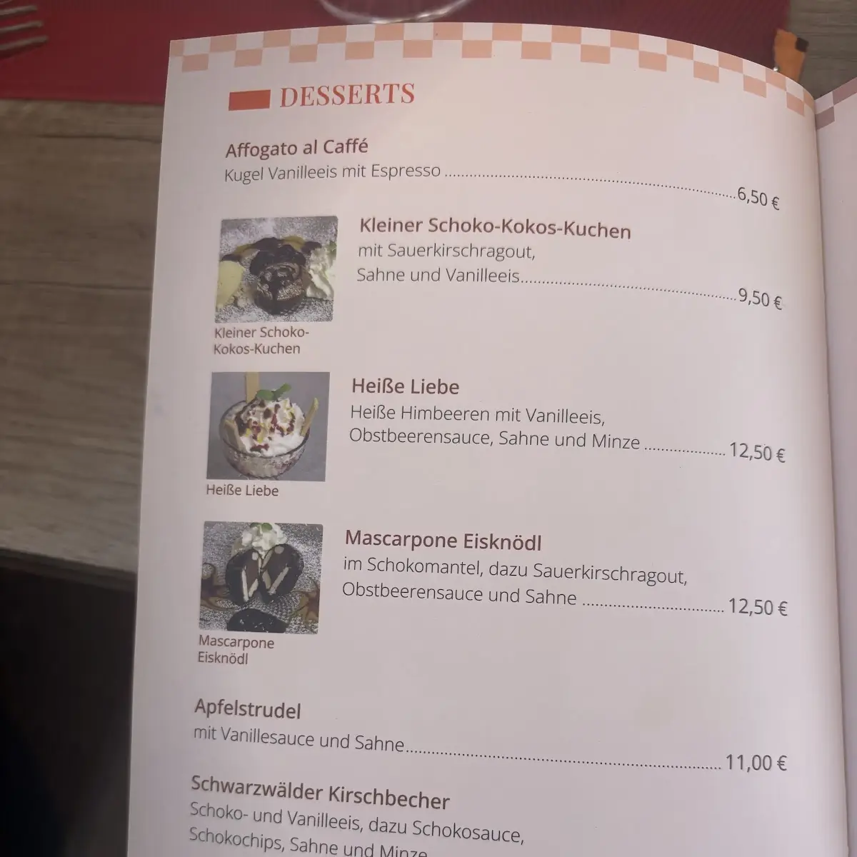 Speisekarte photo 4