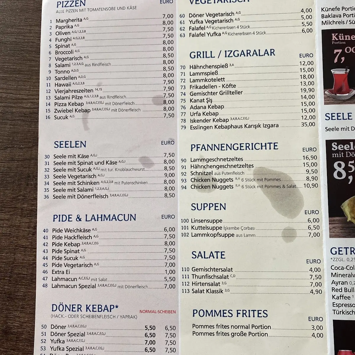 Speisekarte photo 4