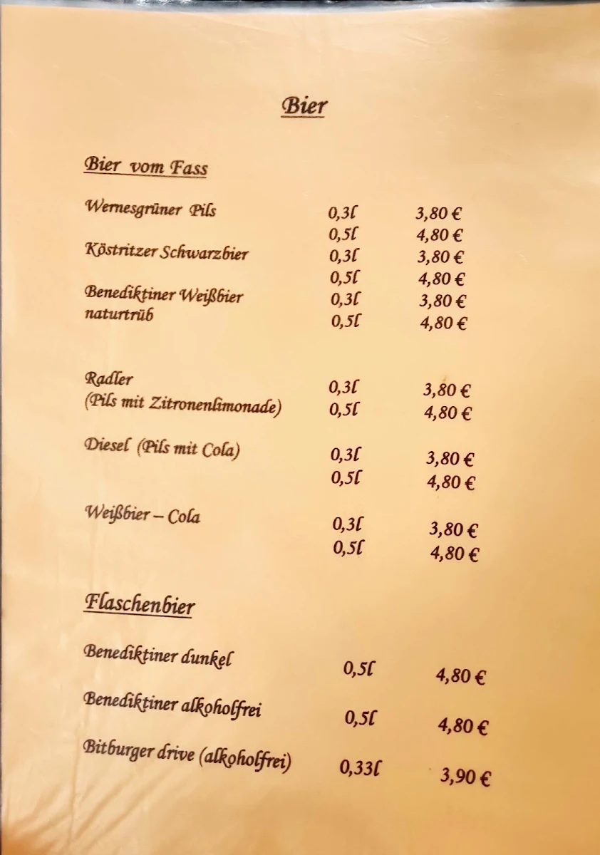 Speisekarte photo 2