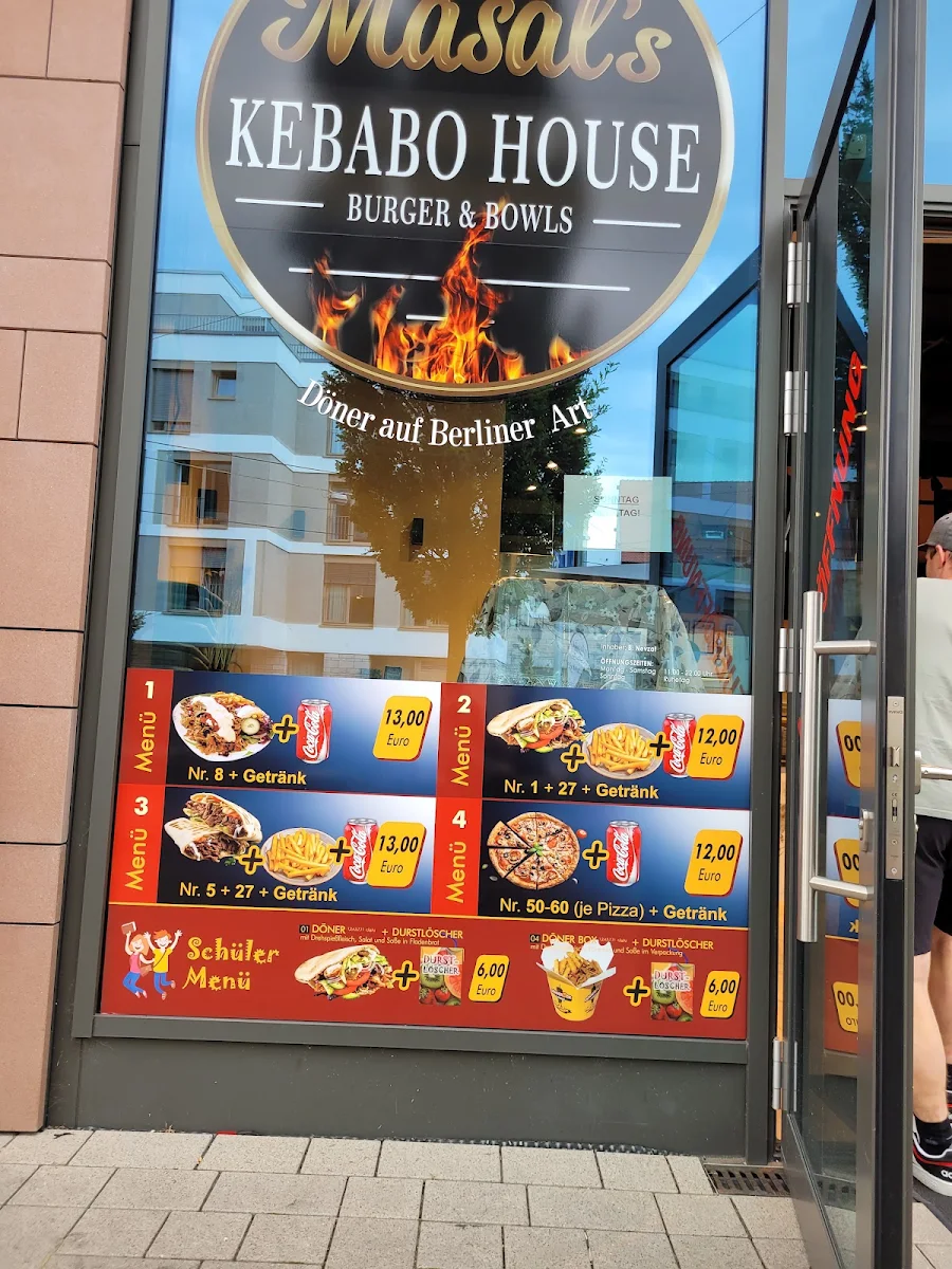 Speisekarte, Masal's KEBABO HOUSE Rastatt