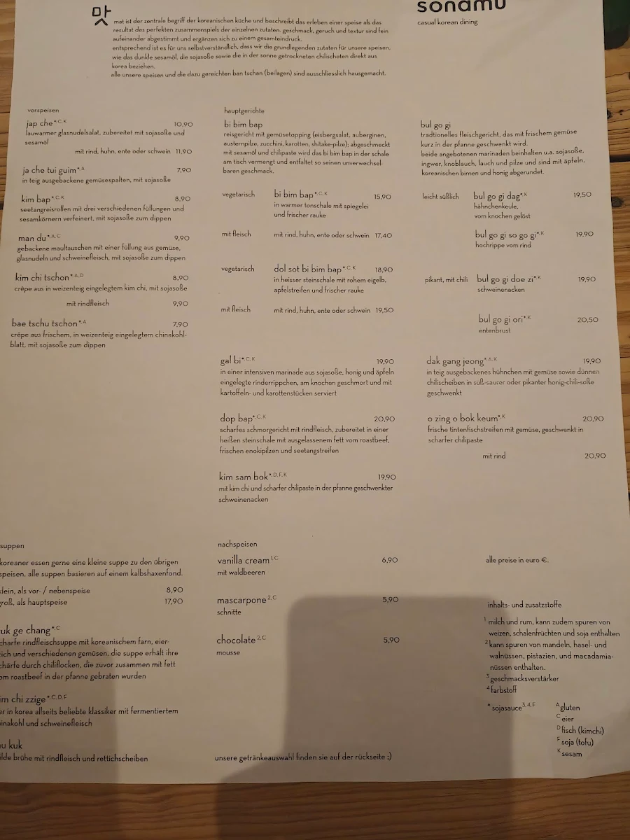 Speisekarte photo 3