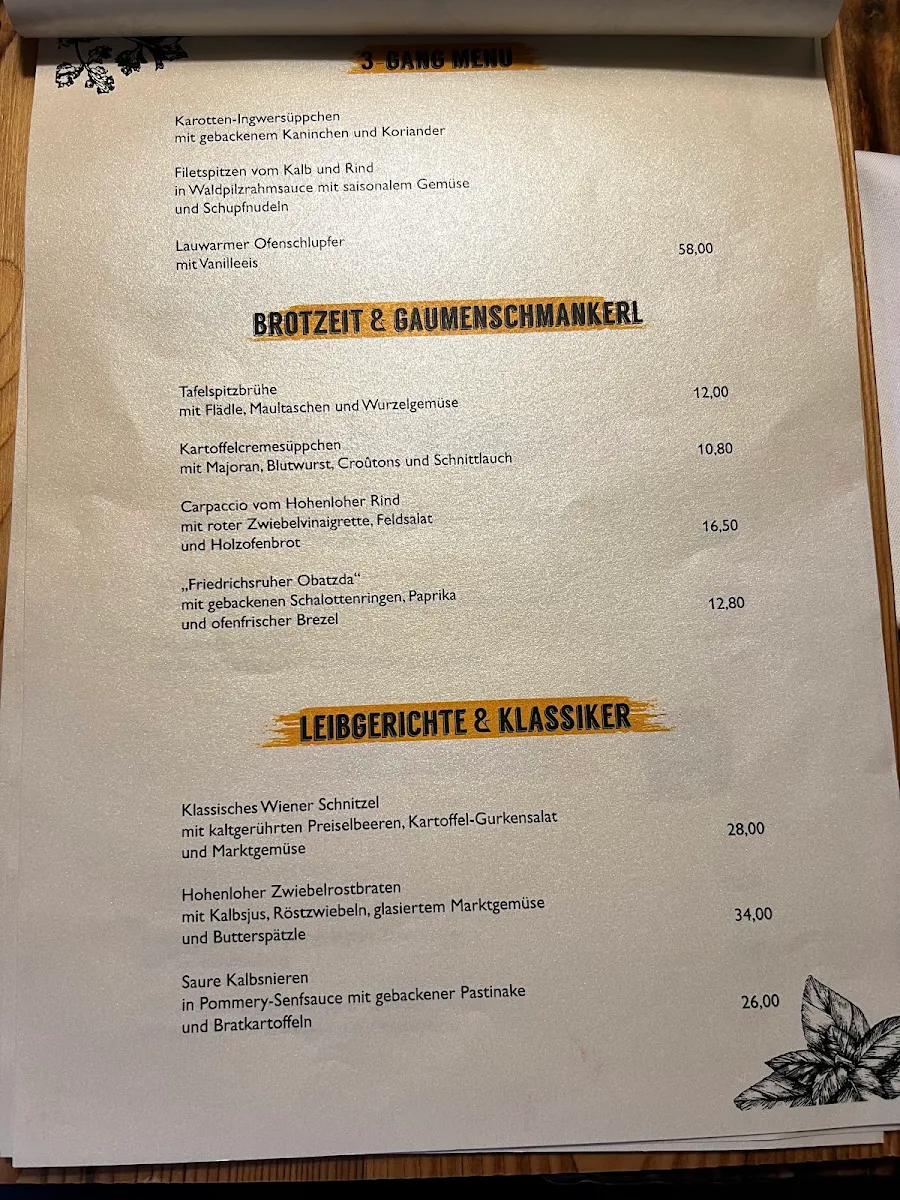 Speisekarte photo 3
