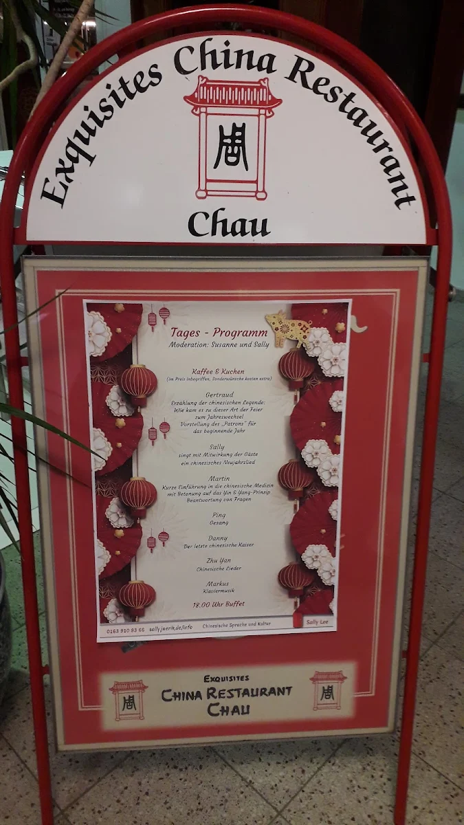 Speisekarte, China Restaurant (Chau)