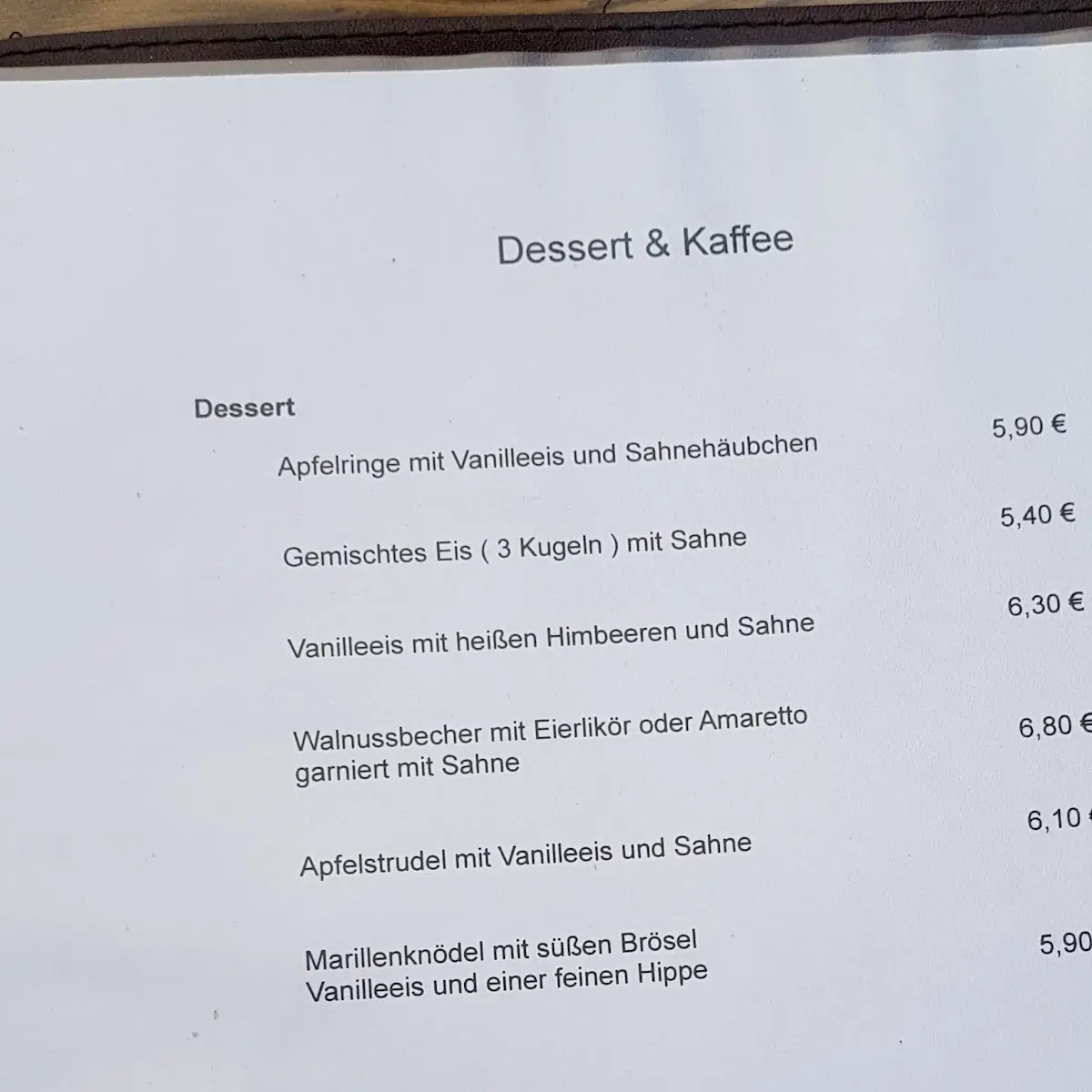 Speisekarte photo 4