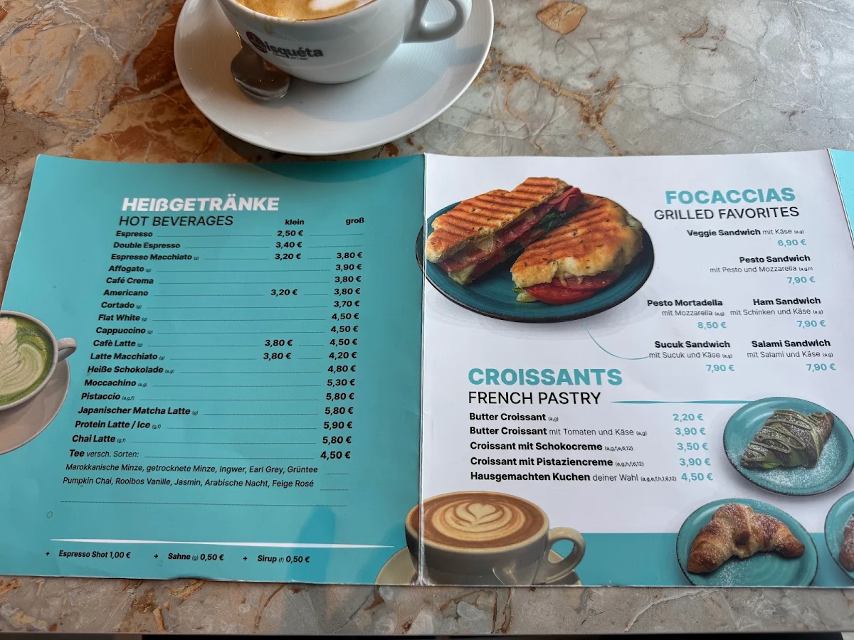 Speisekarte, The Coffee Club 29