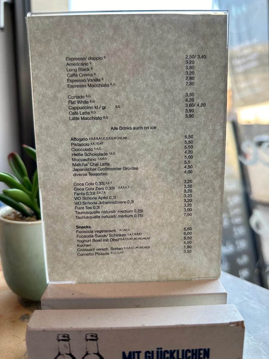 Speisekarte, The Coffee Club 29