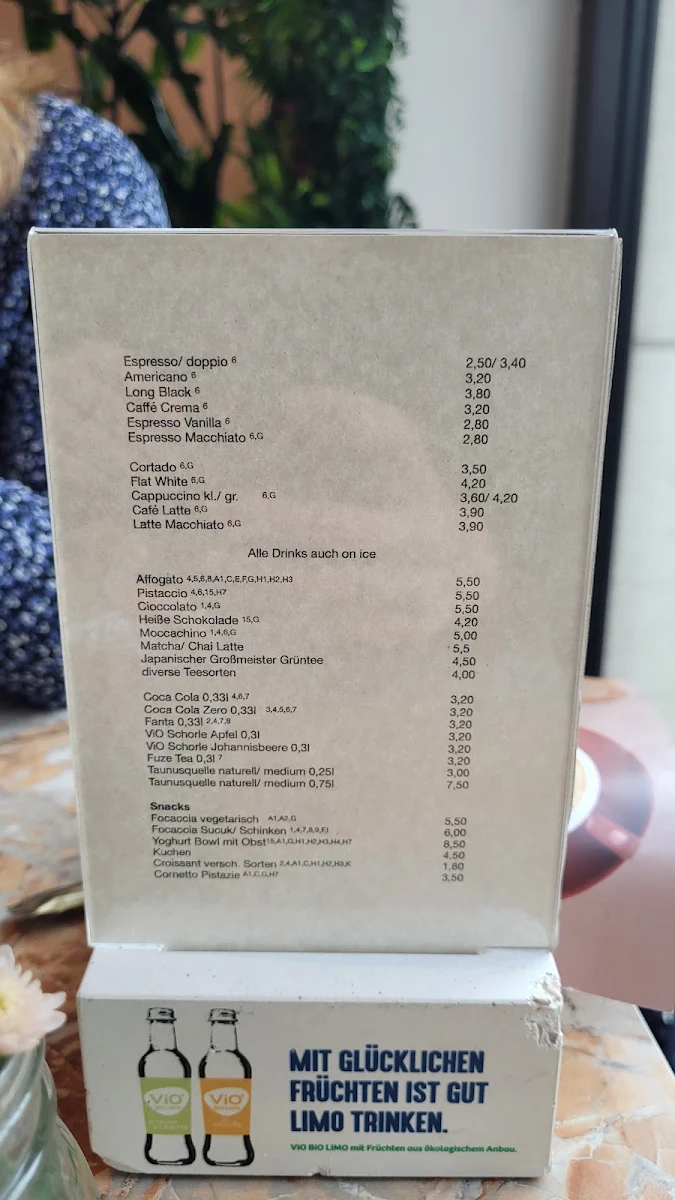 Speisekarte, The Coffee Club 29
