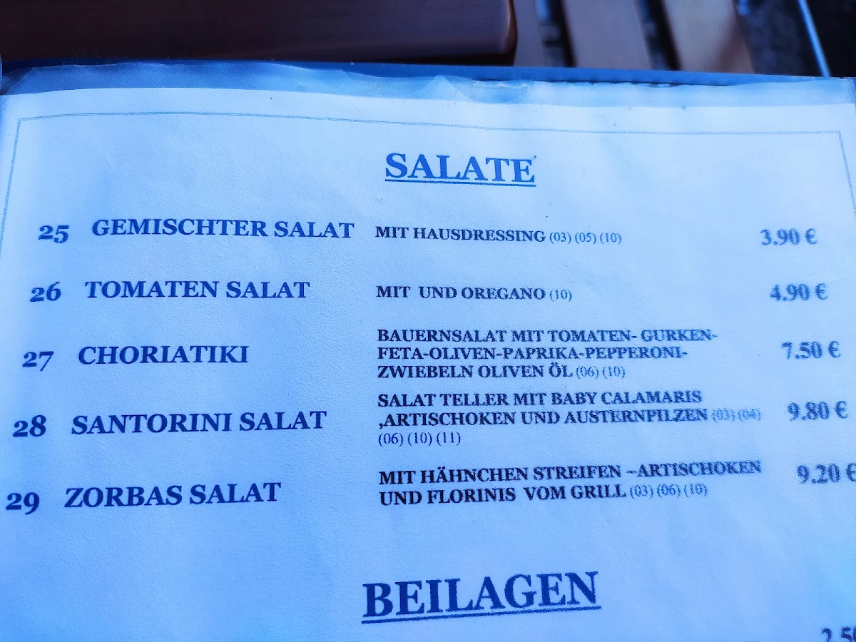 Speisekarte photo 1
