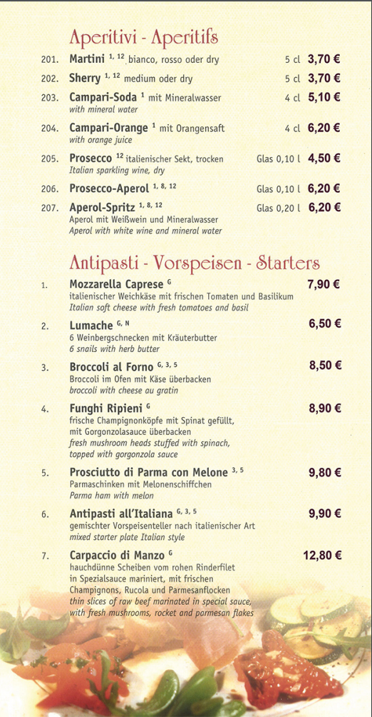 Speisekarte photo 6