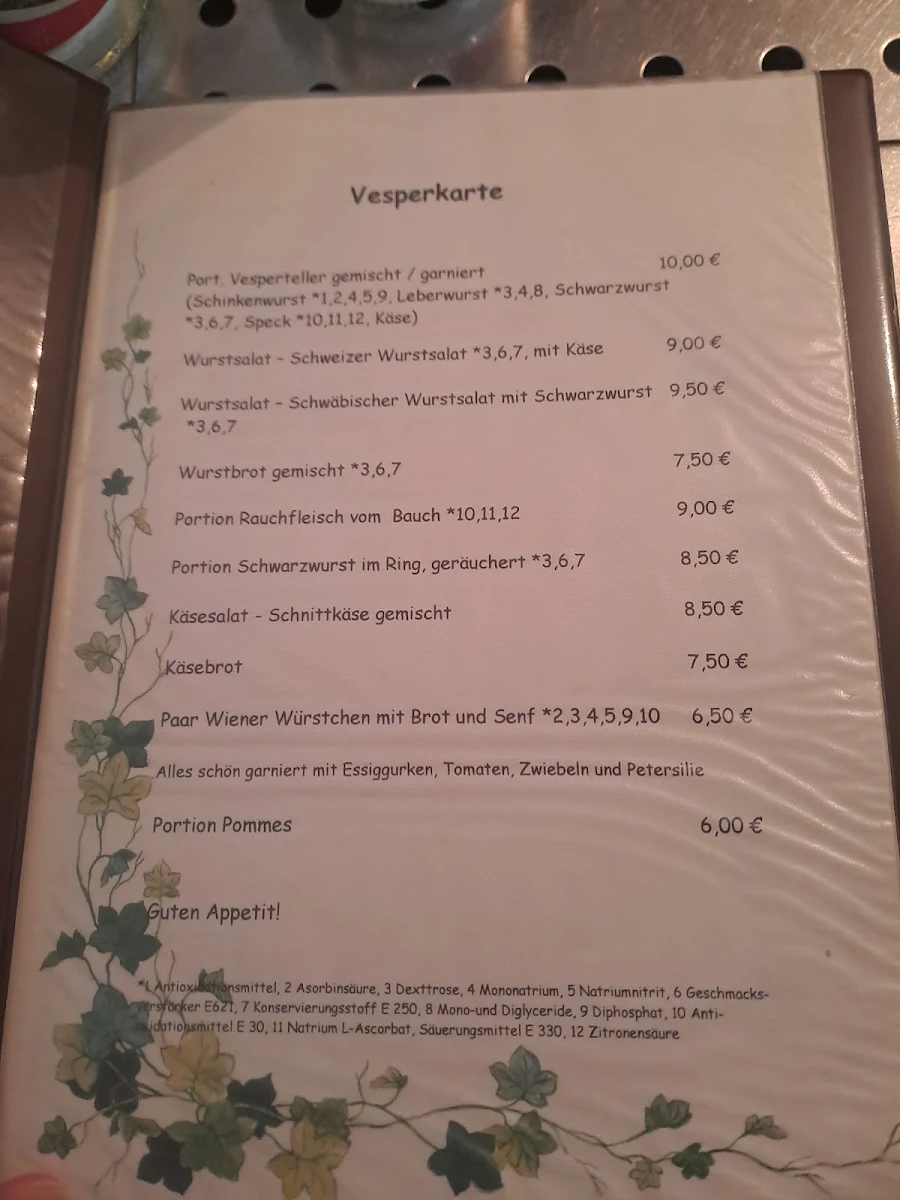 Speisekarte photo 1