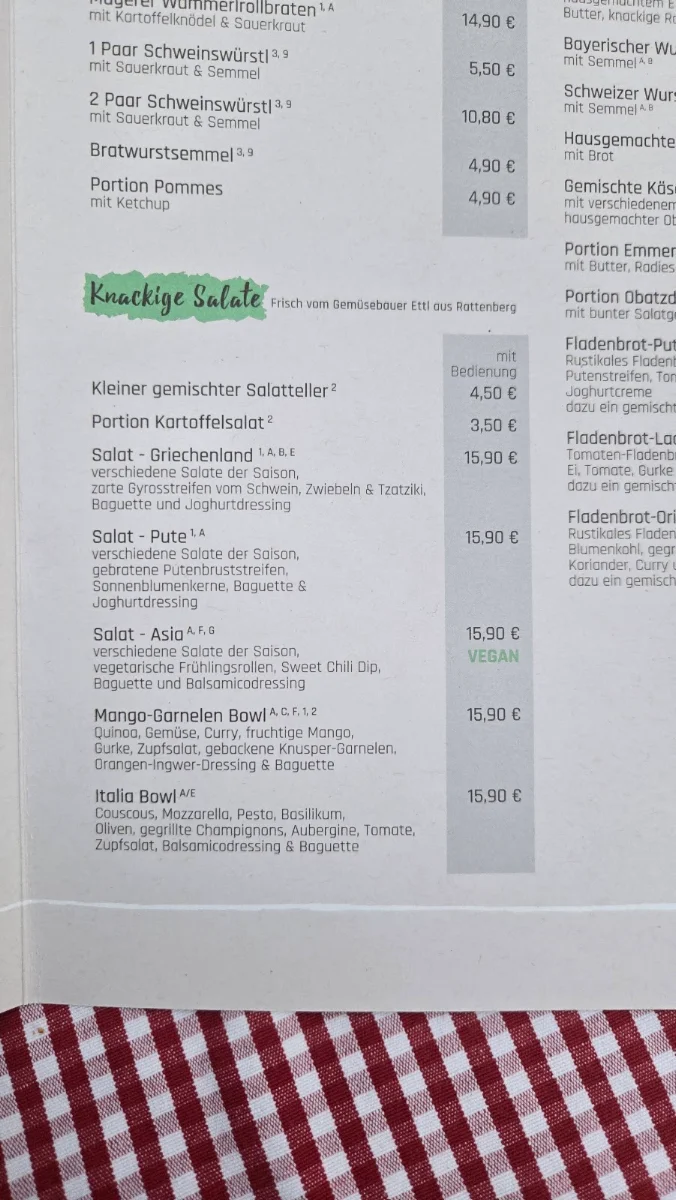 Speisekarte photo 2