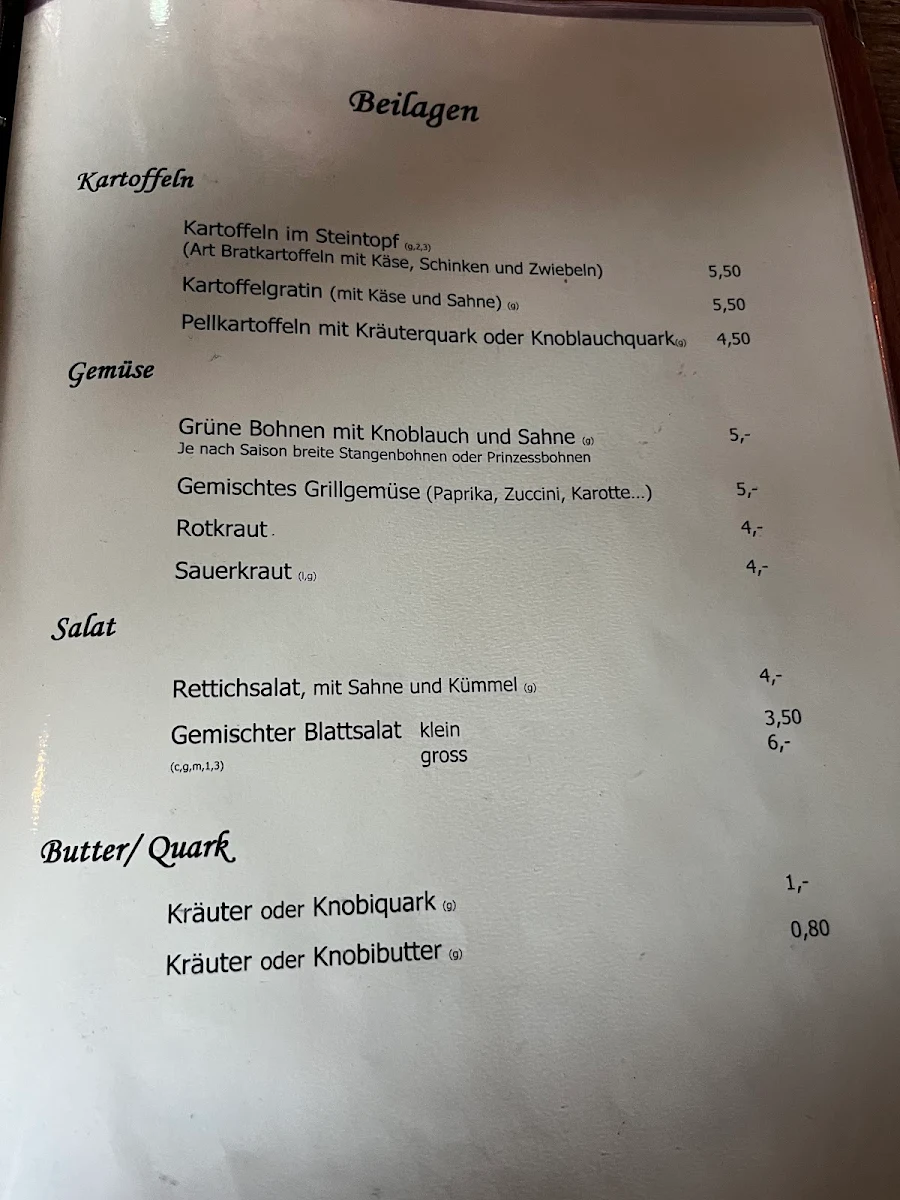 Speisekarte photo 1