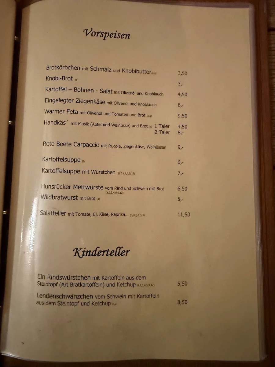 Speisekarte photo 4