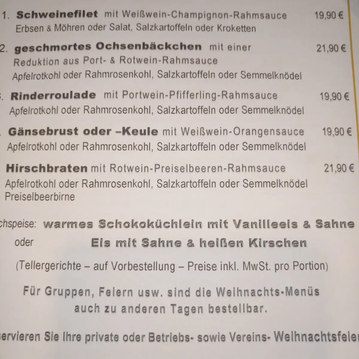 Speisekarte photo 5