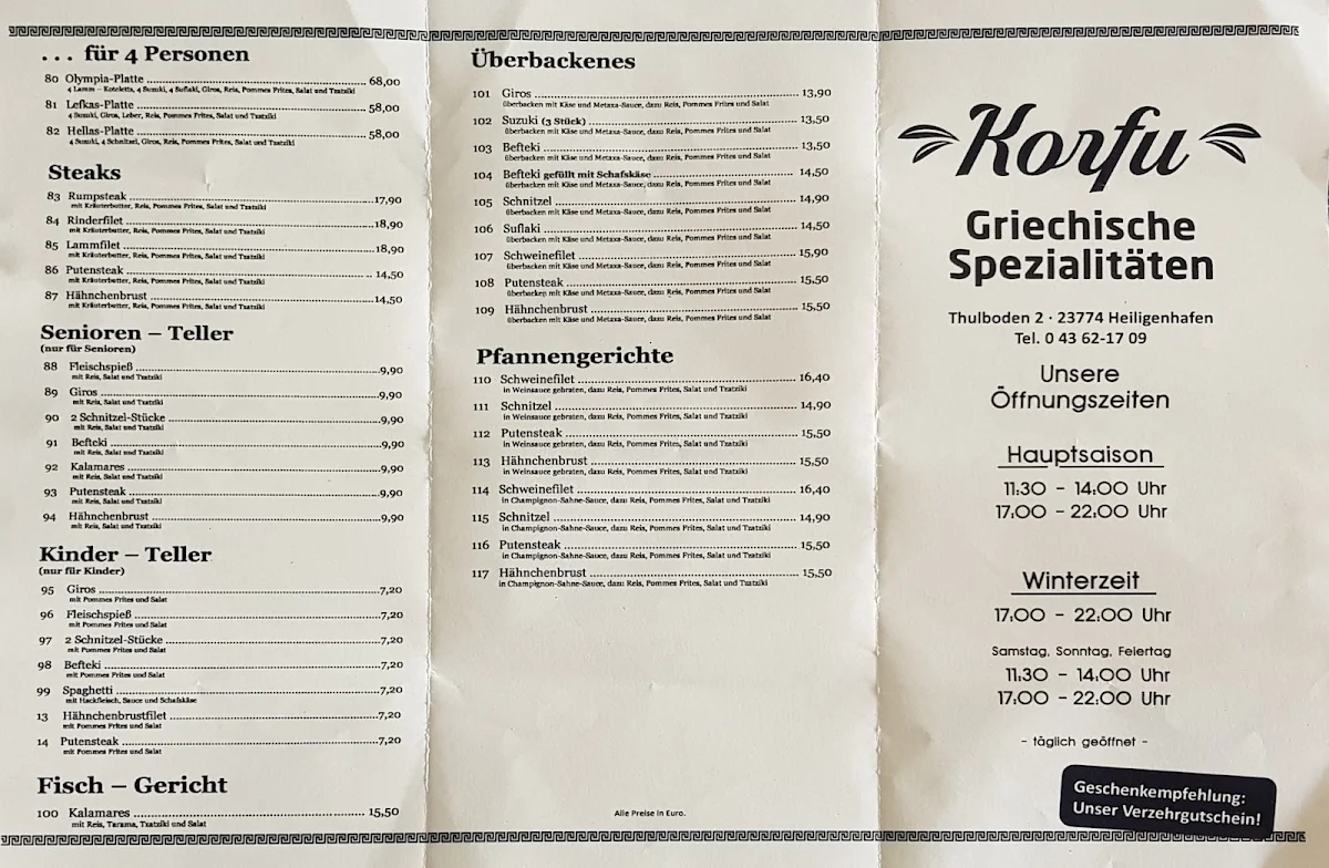 Speisekarte photo 1