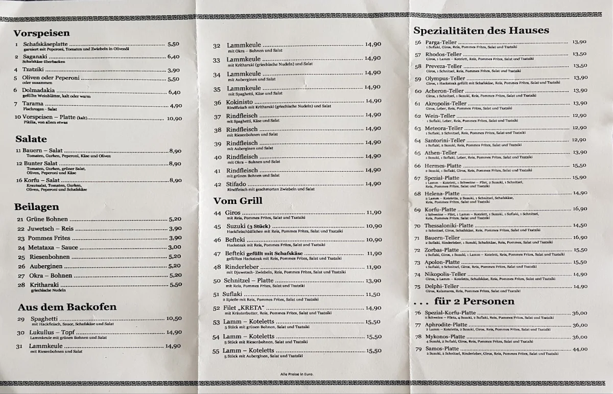 Speisekarte photo 2