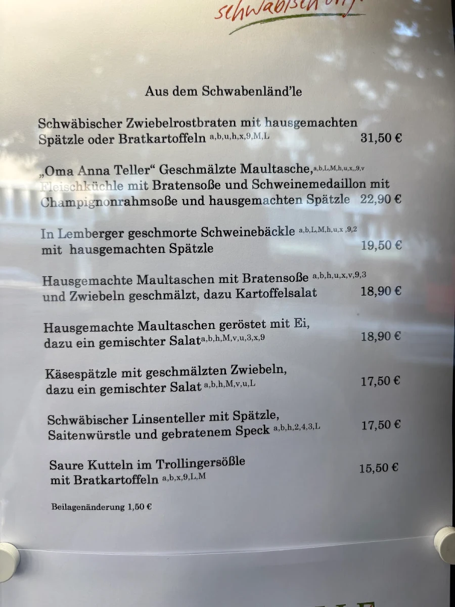 Speisekarte photo 2