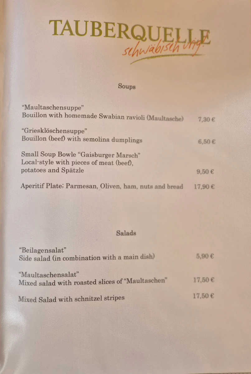 Speisekarte photo 6