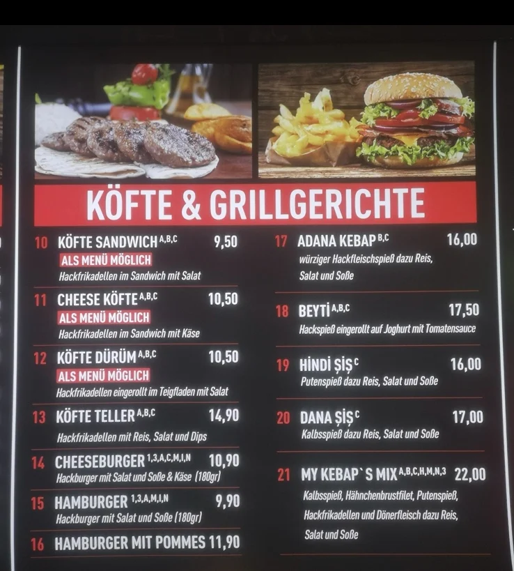 Speisekarte photo 9