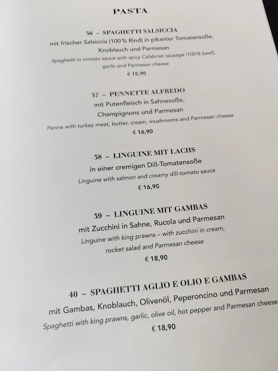Speisekarte, Pizza & Pasta Scialpi