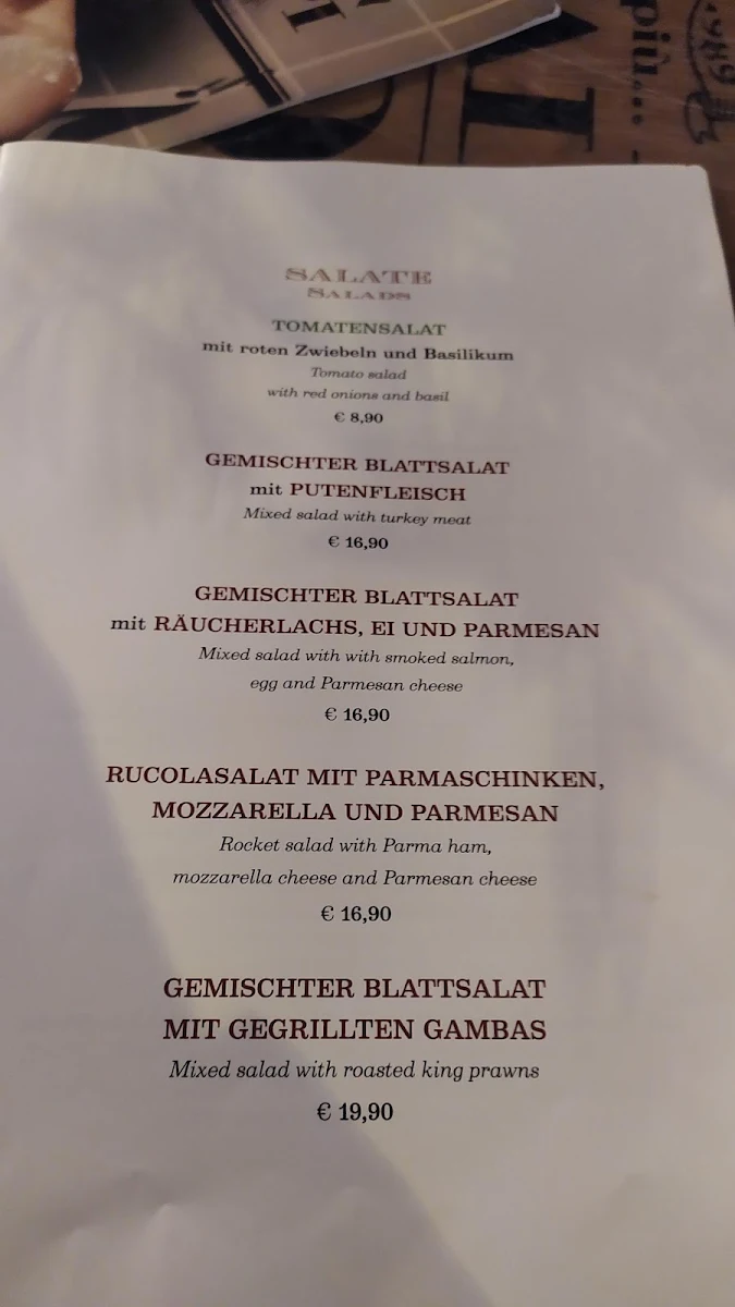 Speisekarte, Pizza & Pasta Scialpi