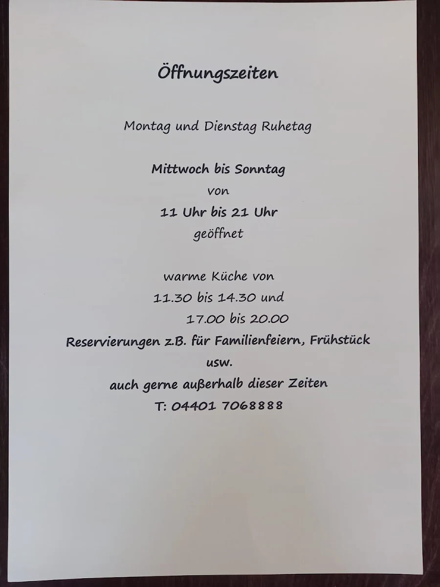 Speisekarte photo 1