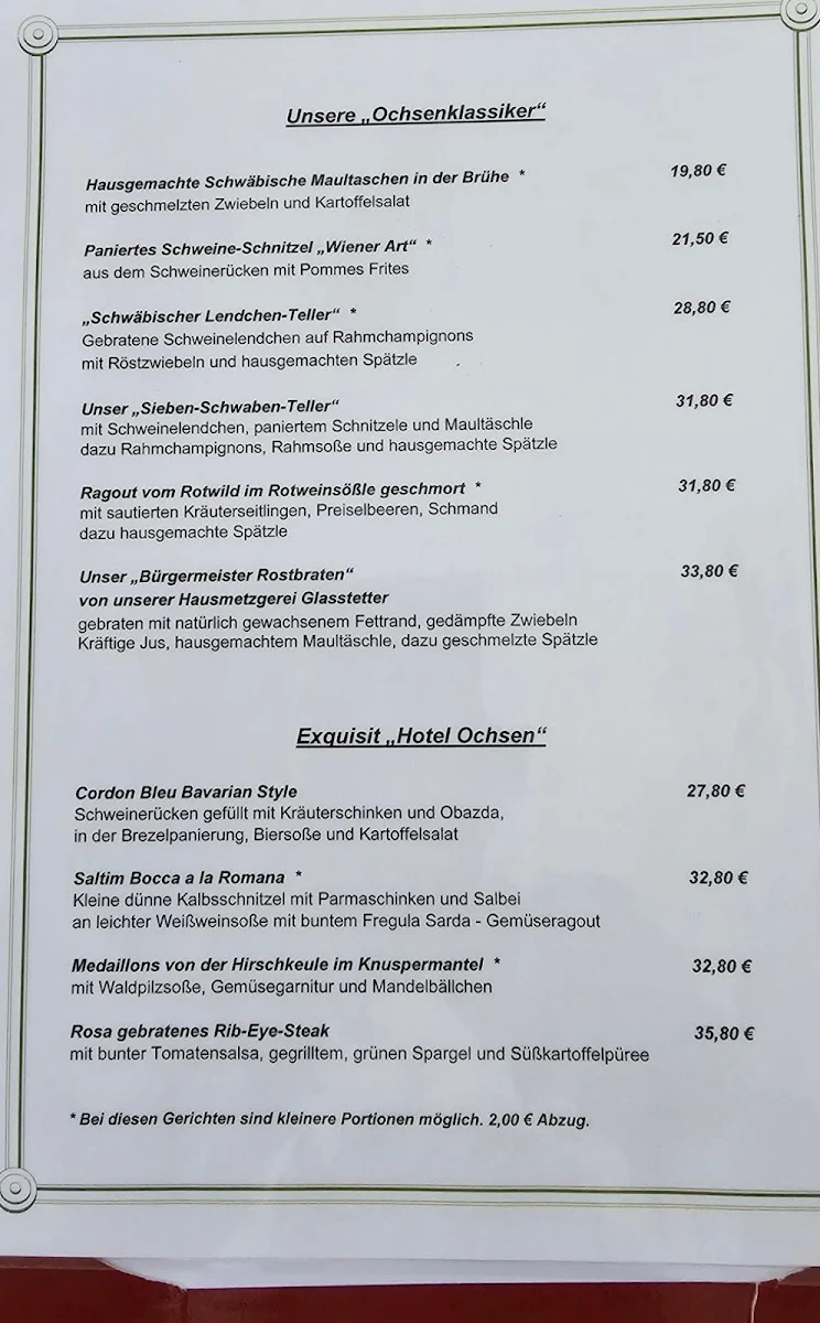 Speisekarte photo 6