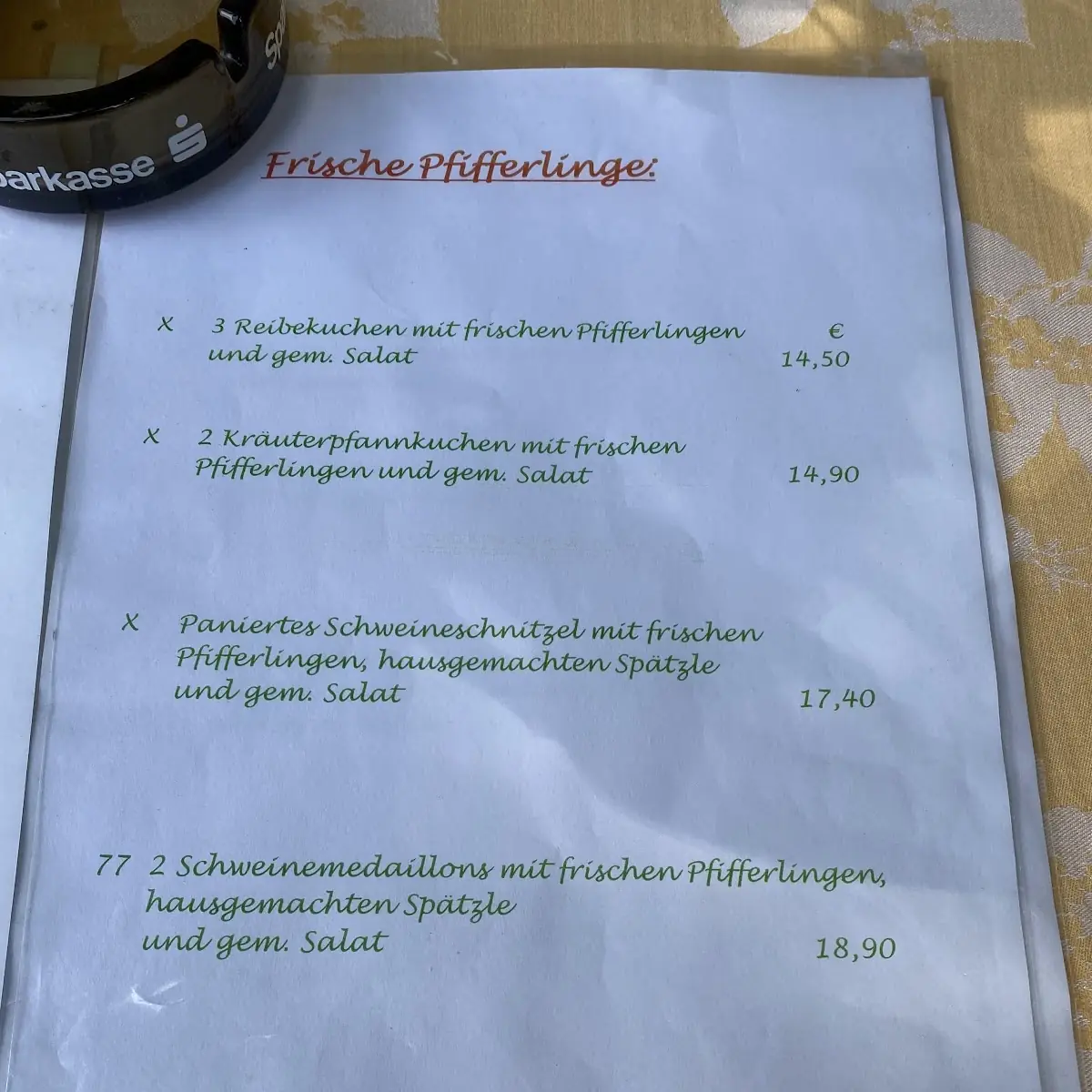 Speisekarte photo 5