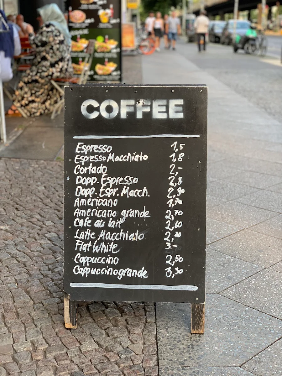 Speisekarte, streetcoffee 36