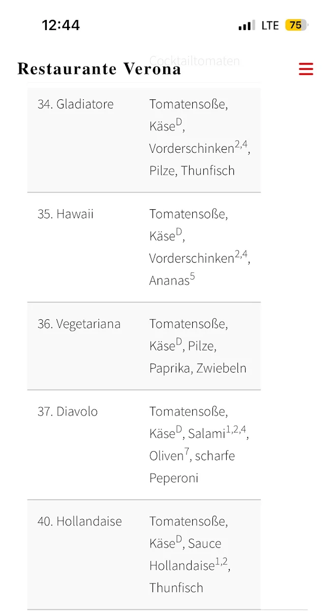 Speisekarte photo 2