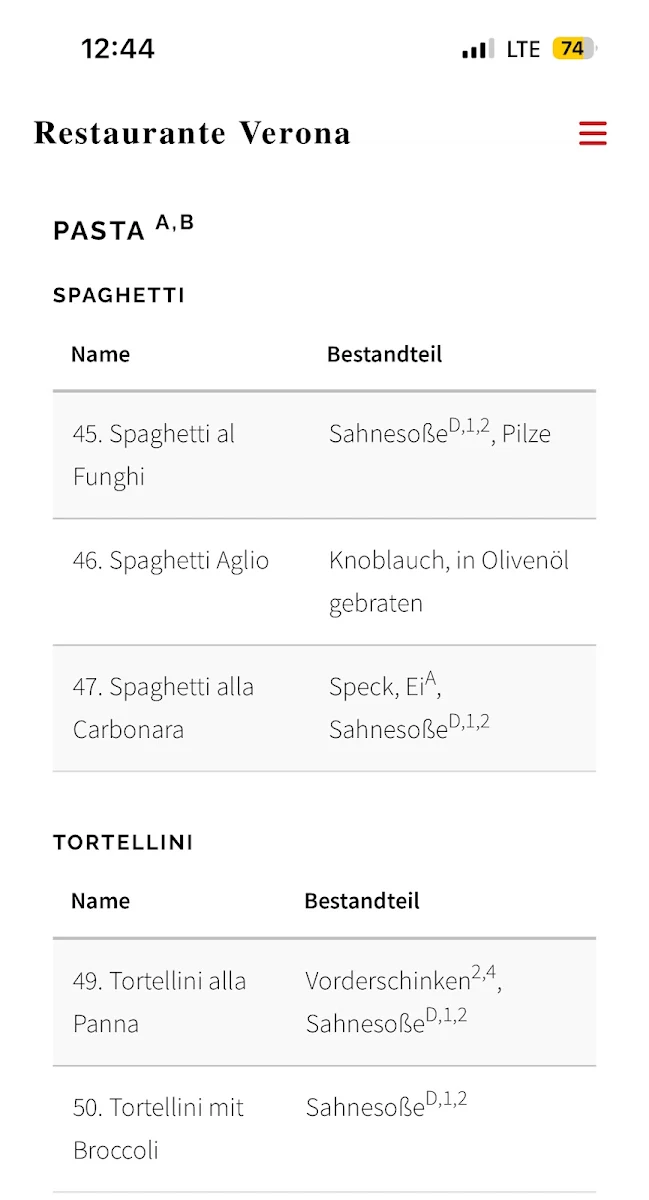 Speisekarte photo 5