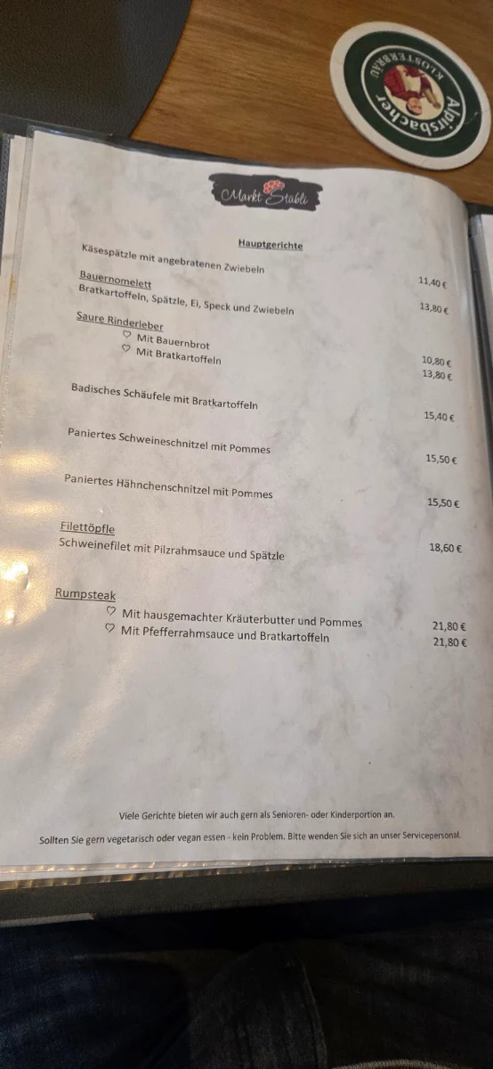 Speisekarte photo 2