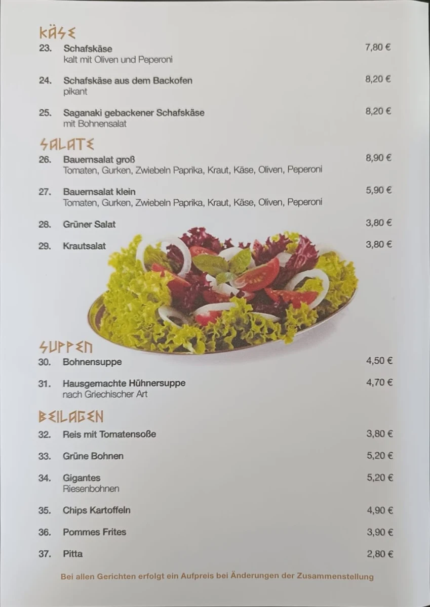Speisekarte photo 6