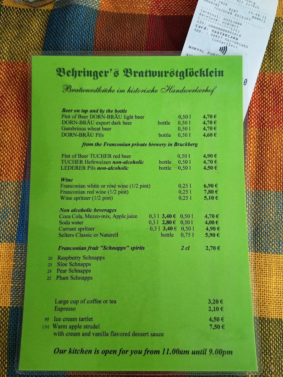 Speisekarte photo 1