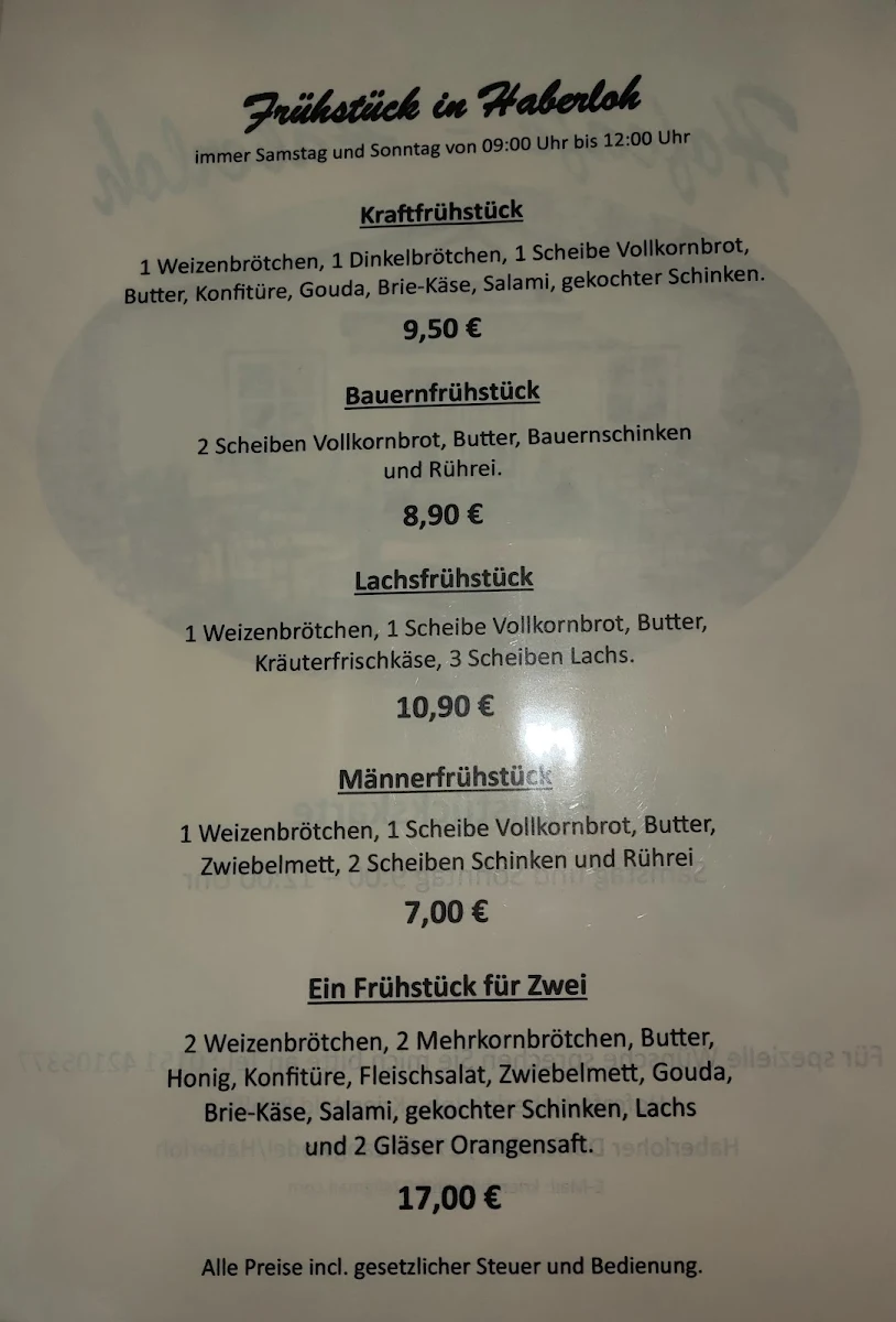 Speisekarte photo 1