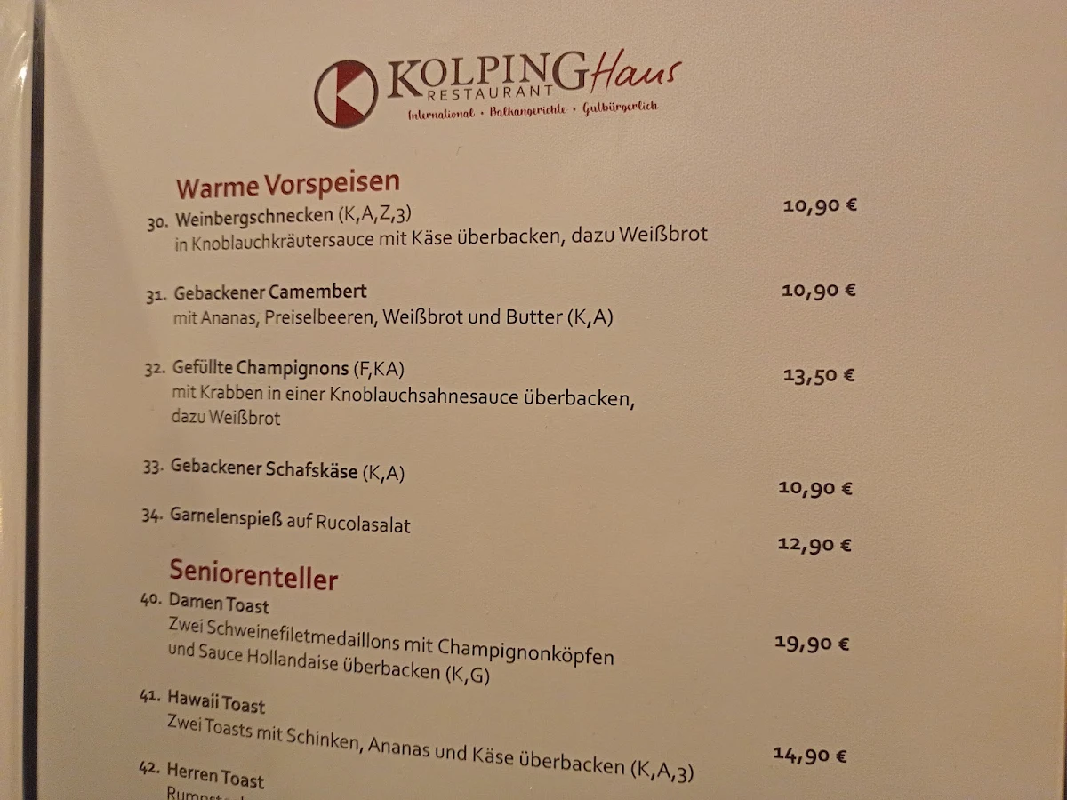 Speisekarte photo 1