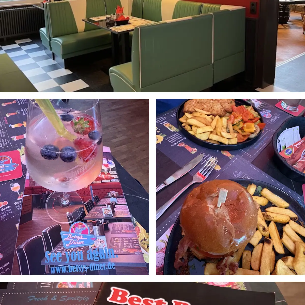 Speisekarte, Betsys Diner