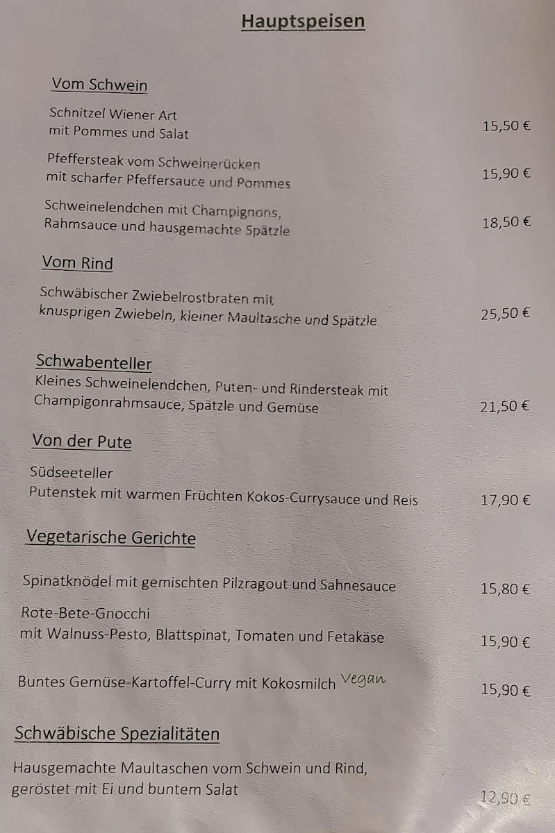 Speisekarte photo 2