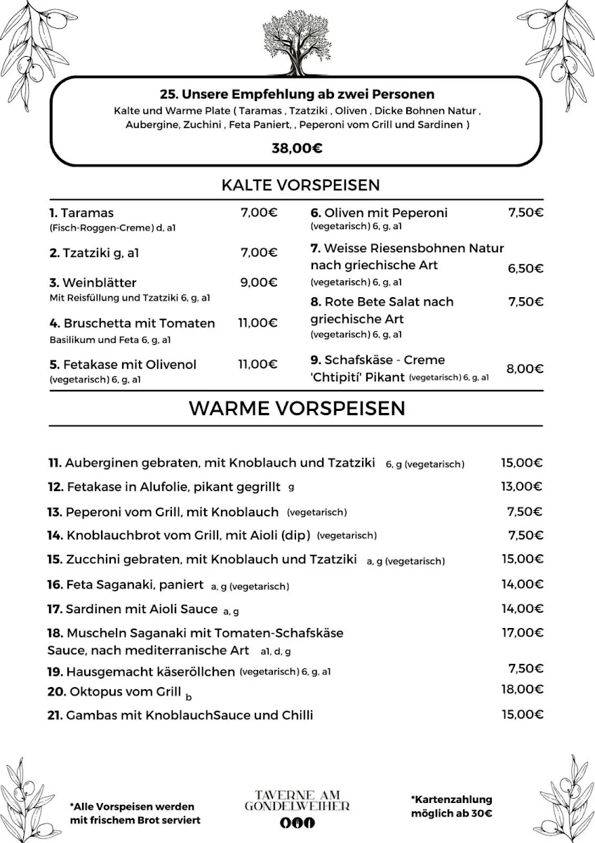 Speisekarte photo 2